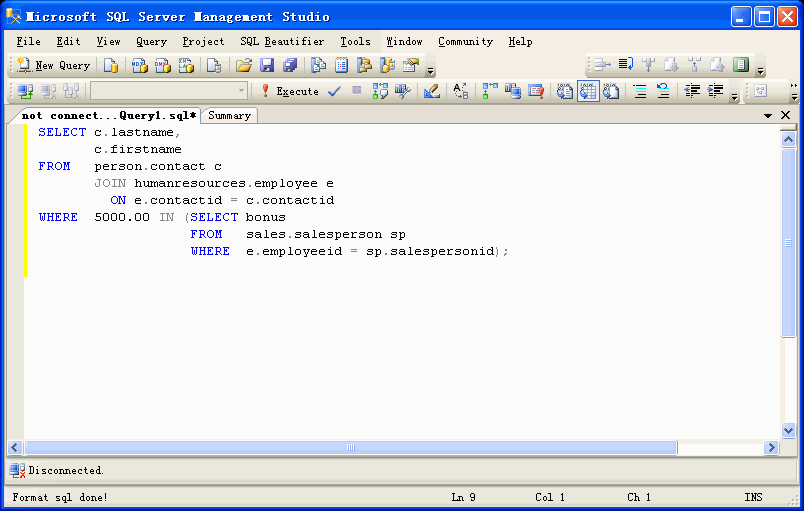 SQL Pretty Printer Add-In for SSMS